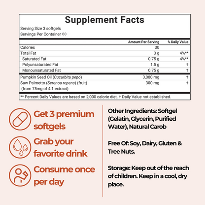 Pumpkin Seed Oil Softgels